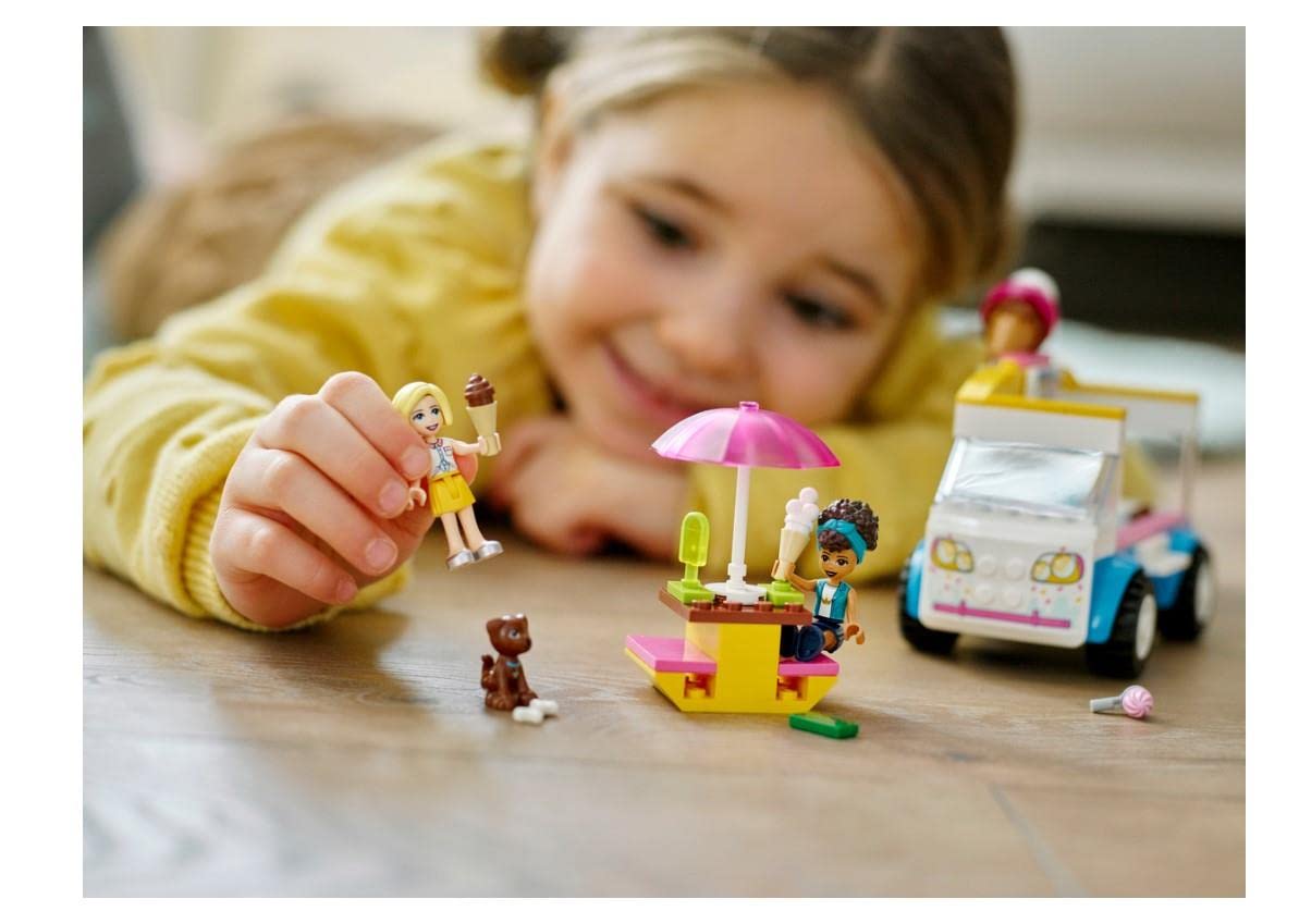 Игрушечный грузовик LEGO Friends 41715 Мороженое с минифигуркой Андреа для детей от 4 лет, фото №2