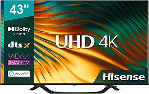 Купить Телевизор 43" Hisense 43A67H / 4K Ultra HD / 60 Гц / VA / Smart TV / Wi-Fi / Bluetooth / T2 / Черный - Фото 1 Телевизор 43" Hisense 43A67H / 4K Ultra HD / 60 Гц / VA / Smart TV / Wi-Fi / Bluetooth / T2 / Черный - Фото 1