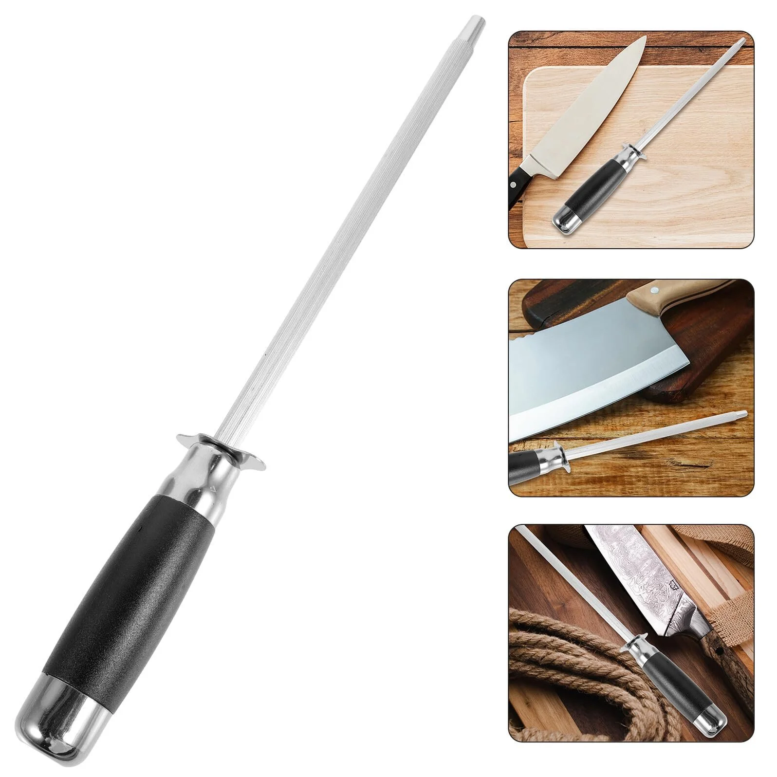 Мусат VALICLUD із нержавіючої сталі Ударостійкий з великою поверхнею заточування, фото №9