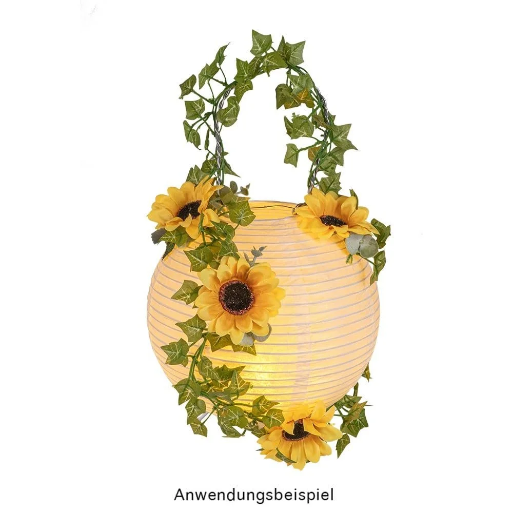 Настільна лампа Ideen mit Herz LED паперова 19.5 см 21.5 см Теплий білий на батарейках, фото №4