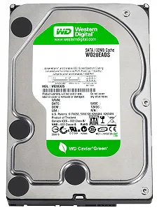 Внутренний жесткий диск Western Digital Caviar Green WD20EADS 2ТБ SATAII 32МБ Cache 3.5" Green Power Oem synthetic.ua - Фото 1