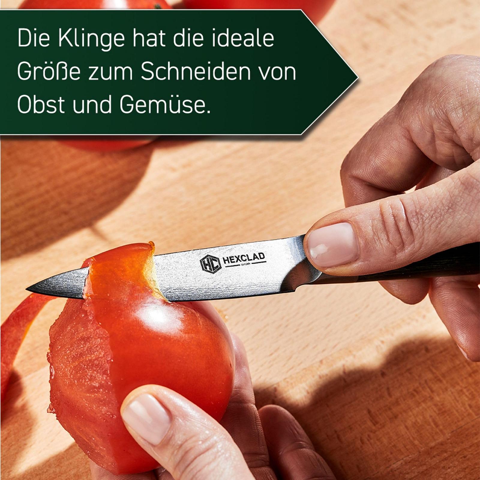 Мусат HexClad 23 см з японської дамаської сталі з ручкою Pakka, фото №6 Мусат HexClad 23 см з японської дамаської сталі з ручкою Pakka, фото №6