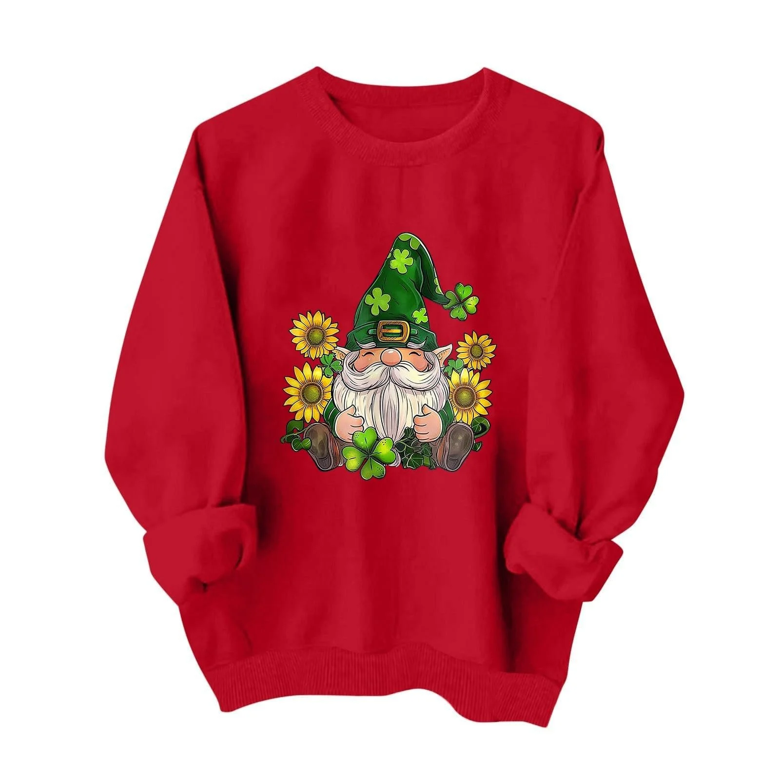 Толстовка HUIFUAO День Святого Патрика Женский свитшот Ирландский трилистник для женщин Гномы Длинный рукав Толстовка с капюшоном Свитер с клевером для женщин, фото №1 Толстовка HUIFUAO День Святого Патрика Женский свитшот Ирландский трилистник для женщин Гномы Длинный рукав Толстовка с капюшоном Свитер с клевером для женщин, фото №1