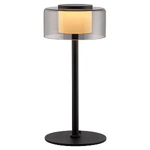 Настільна лампа Paul Neuhaus LED 33 см димоване скло чорна - Фото 1