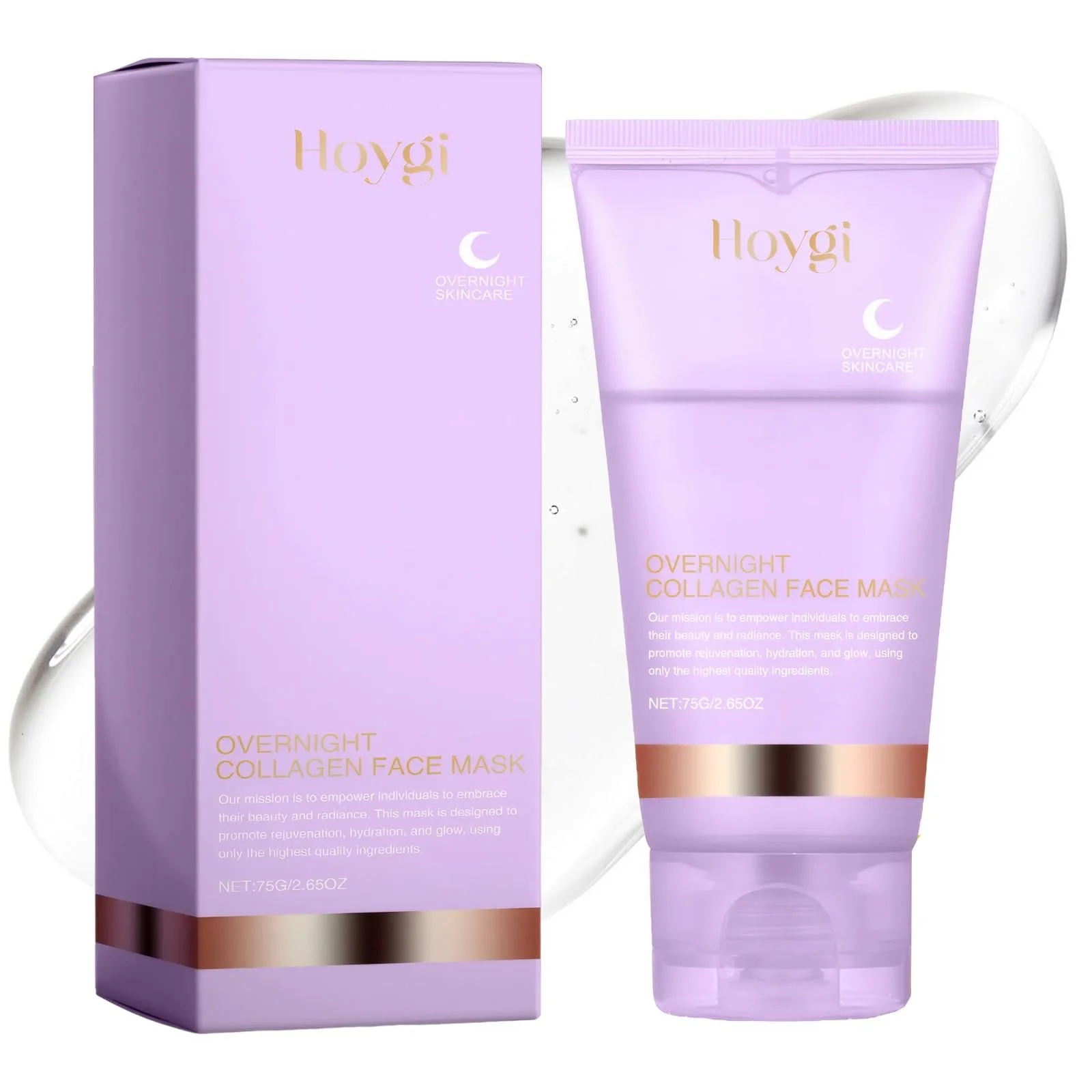 Маска Колагенова Нічна Обгортаюча Маска з Колагеном та Масажною Паличкою, фото №1