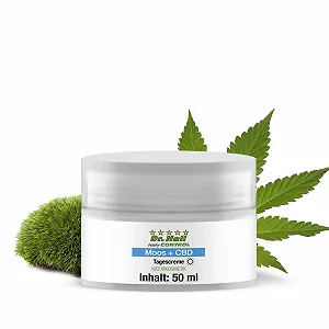 Денний крем Moss + CBD Natural Care з екстрактом моху, CBD з конопель, паракресом, алое вера, олією ши та пантенолом, набір з 2 шт. synthetic.ua - Фото 1