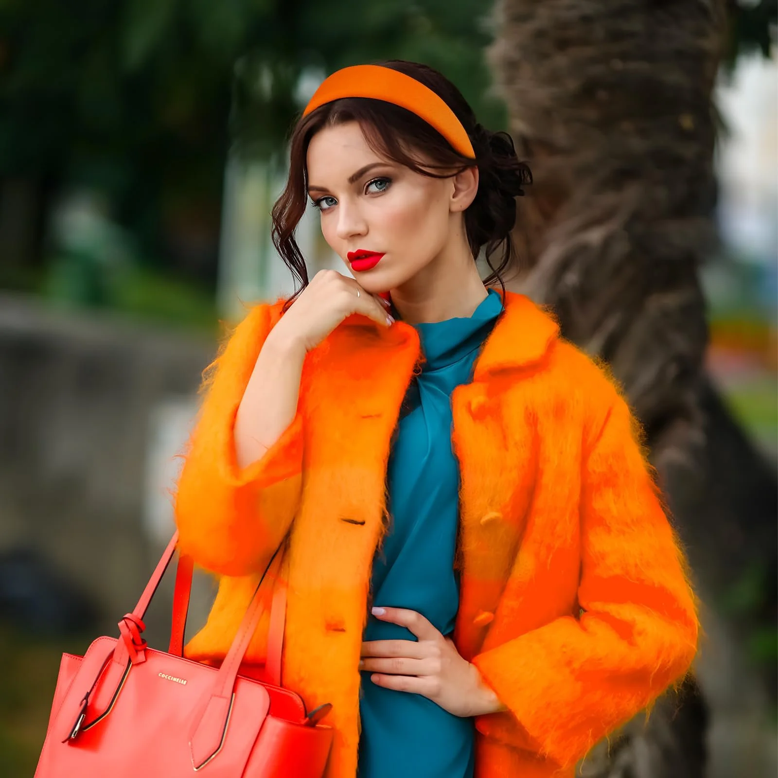 Обруч на голову Помаранчевий, фото №5 Обруч на голову Помаранчевий, фото №5