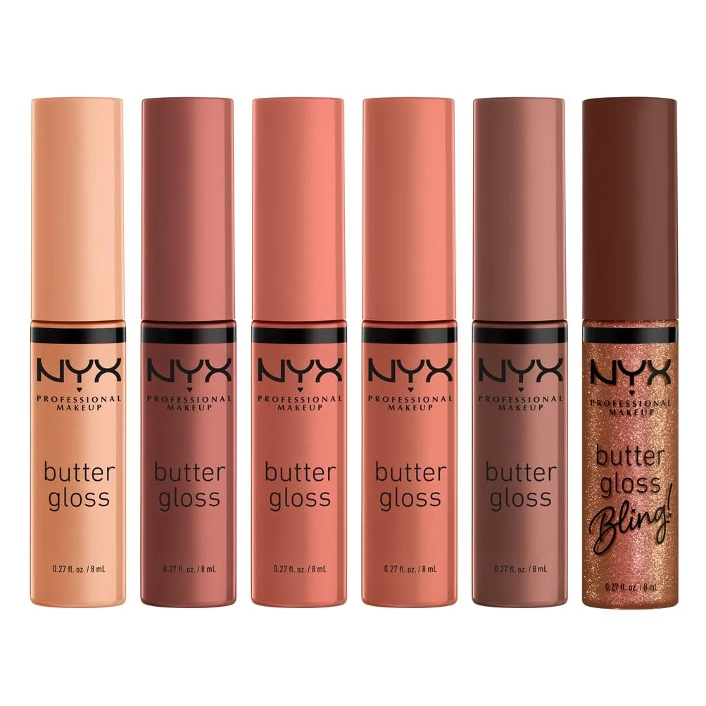 Блиск для губ NYX Professional Makeup Home Alone Butter Gloss Pizza Vault 6 шт, фото №4