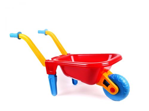 Пластиковая тачка с ручками красная [tsi113947-TSI], фото №1