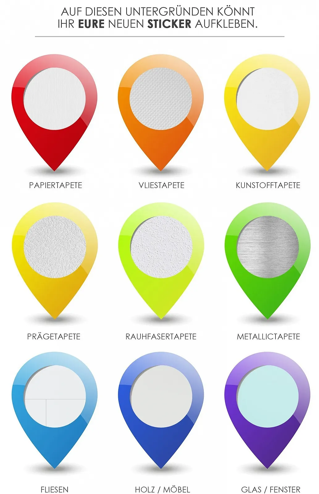 Наклейки на стену ELES VIDA 20 шт. Облака Белый, фото №6