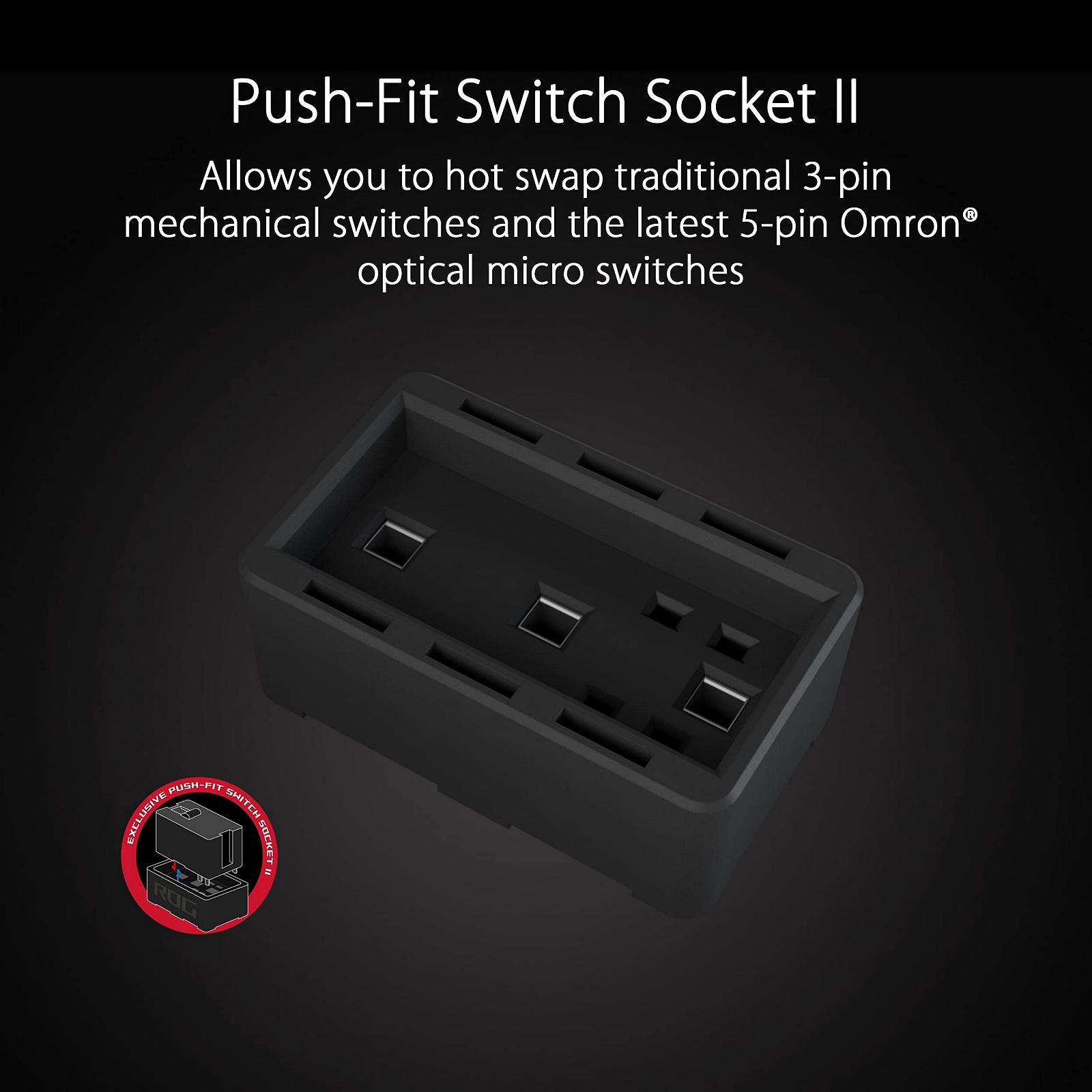 Мышь ASUS ROG Gladius III FPS Игровая Асимметричная 19000 DPI Черный, фото №3