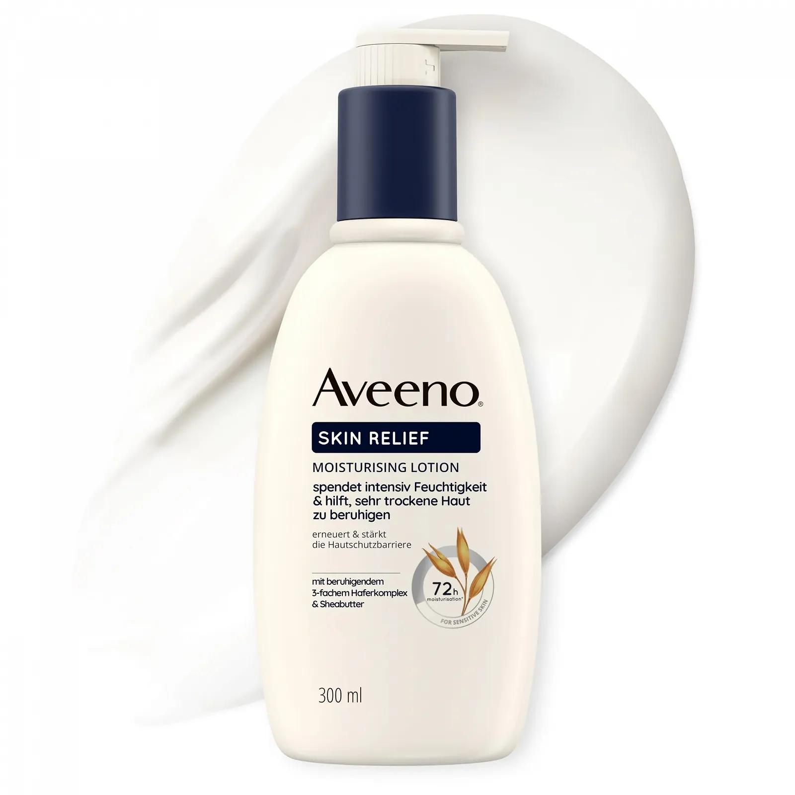 Лосьон для тела Aveeno Skin Relief Без запаха Увлажняет 72 часа Успокаивает очень сухую кожу Усиливает защитный барьер кожи и поддерживает производство естественных керамидов, фото №1 Лосьон для тела Aveeno Skin Relief Без запаха Увлажняет 72 часа Успокаивает очень сухую кожу Усиливает защитный барьер кожи и поддерживает производство естественных керамидов, фото №1