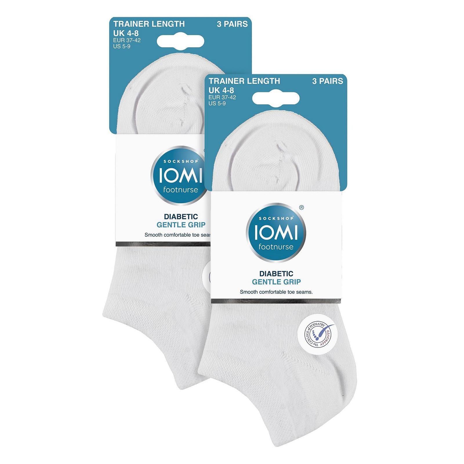 Носки IOMI для диабетиков, 6 пар, женские, широкие, короткие носки-следки без резинки, фото №2