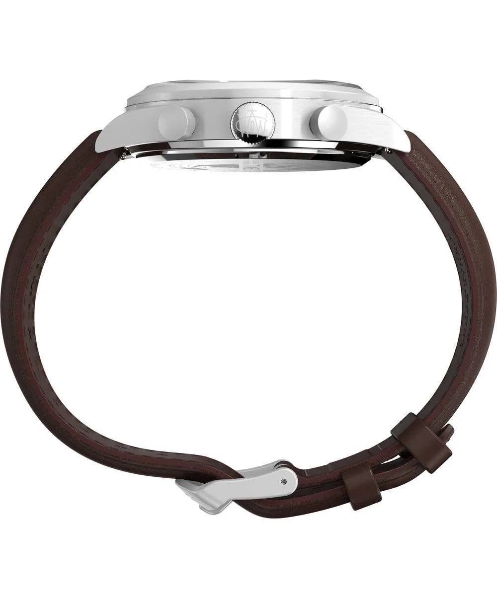 Чоловічий Хронограф Timex Traditional, коричневий, ремінець, фото №2 Чоловічий Хронограф Timex Traditional, коричневий, ремінець, фото №2