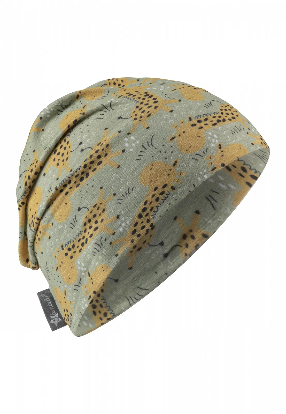 Шапка Sterntaler Giraffes, Unisex детская шапка из трикотажной ткани с защитой от ультрафиолета 50+, Легкая шапка с принтом жирафов, Защищает голову от солнца в жаркие дни, фото №4 Шапка Sterntaler Giraffes, Unisex детская шапка из трикотажной ткани с защитой от ультрафиолета 50+, Легкая шапка с принтом жирафов, Защищает голову от солнца в жаркие дни, фото №4