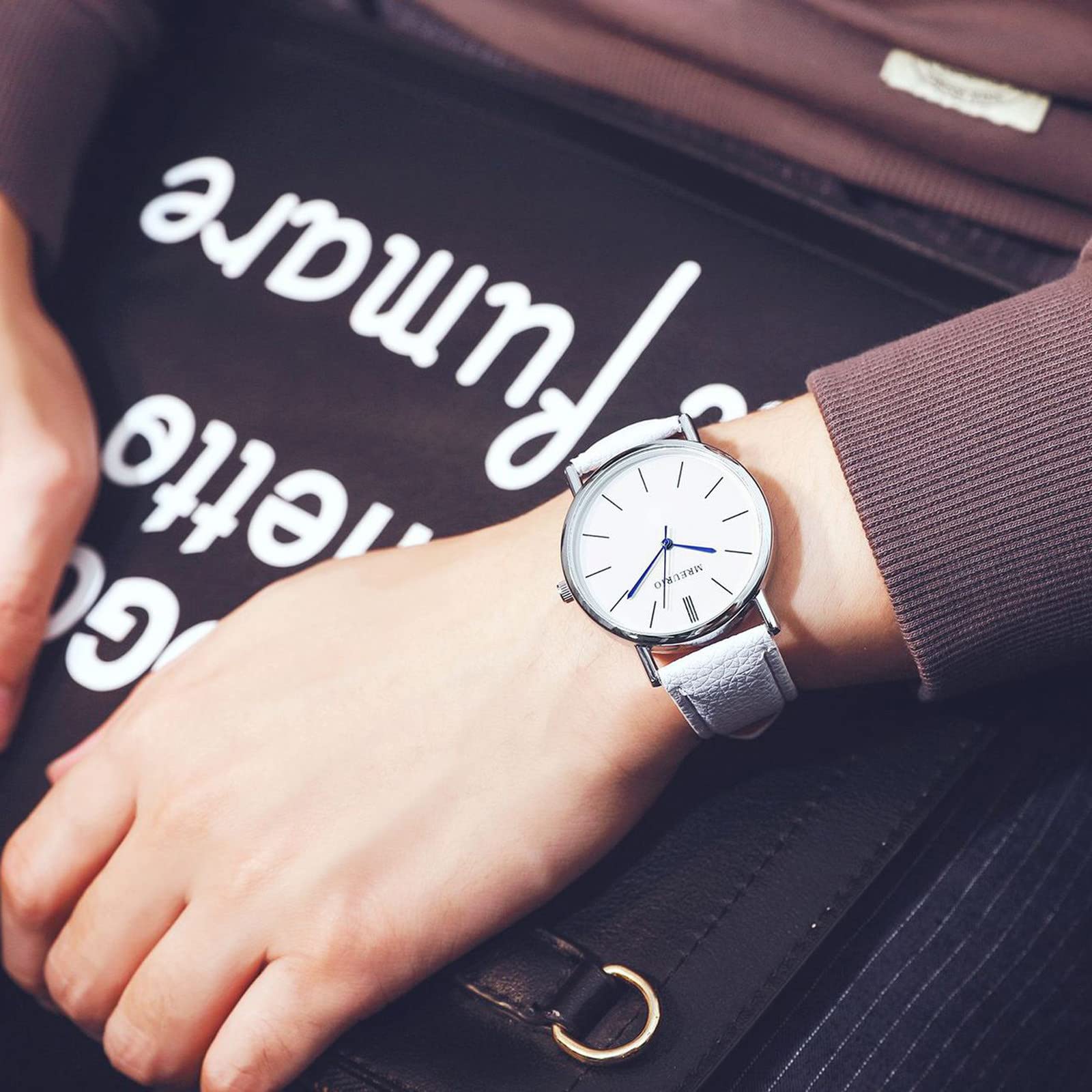 Мужские Часы Стильные Минималистичные Кварцевые С Ремешком, фото №2