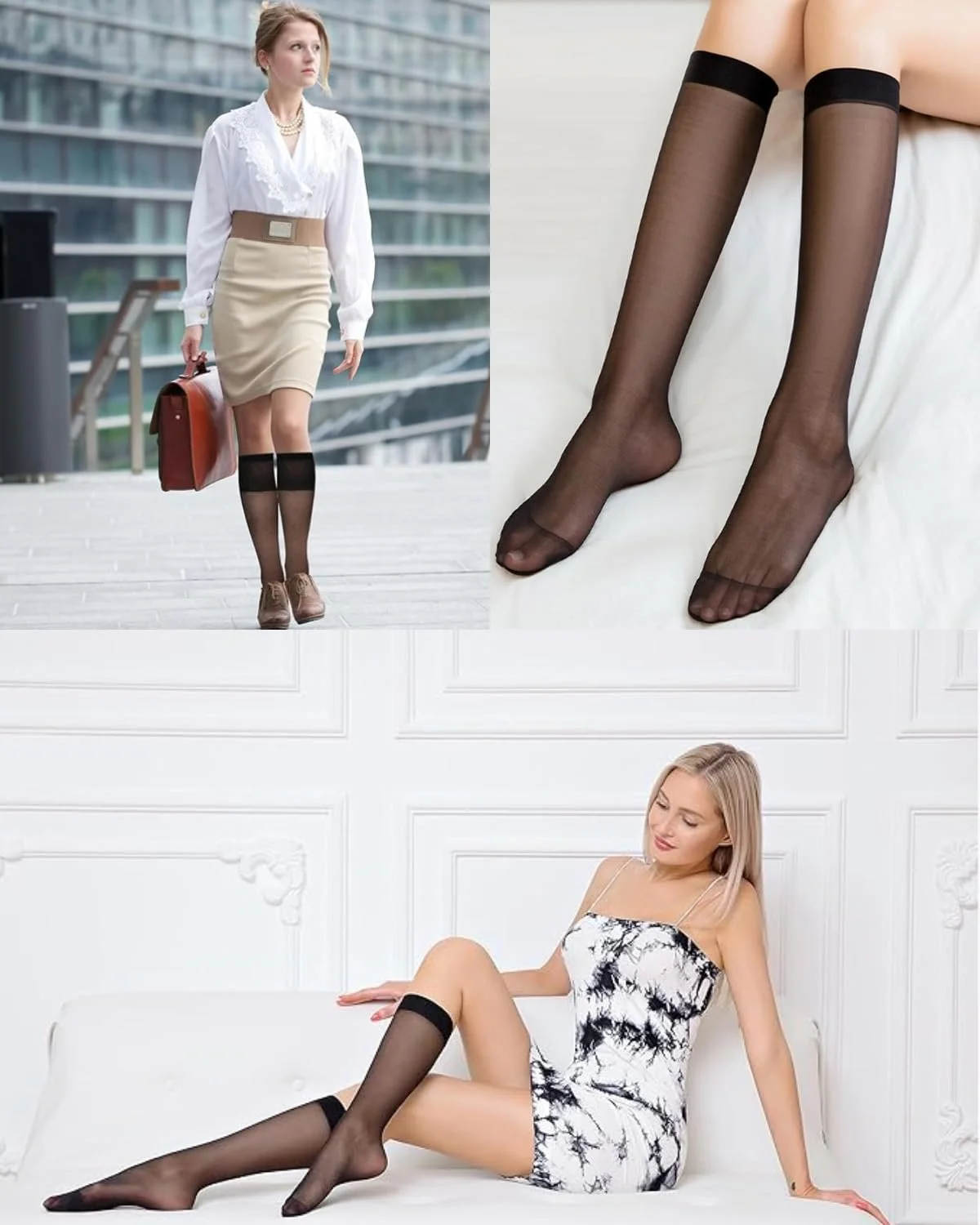 Панчохи нейлонові 4 пари Sheer Stockings 20D, фото №6