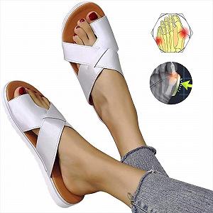 Удобные Платформенные Шлепанцы для Женщин Кожаные Повседневные - Фото 1