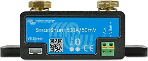 Купить Монитор для аккумулятора Victron Energy SmartShunt / 500 A / 50 mV / Bluetooth / Черный - Фото 1 Монитор для аккумулятора Victron Energy SmartShunt / 500 A / 50 mV / Bluetooth / Черный - Фото 1