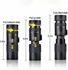 Монокуляр Stretching 10-300x40 мм Портативний HD Високопродуктивний Телескоп з Тримачем для Смартфона та Штативом для Спостереження за Птахами на Природі Кемпінг synthetic.ua - Фото 1