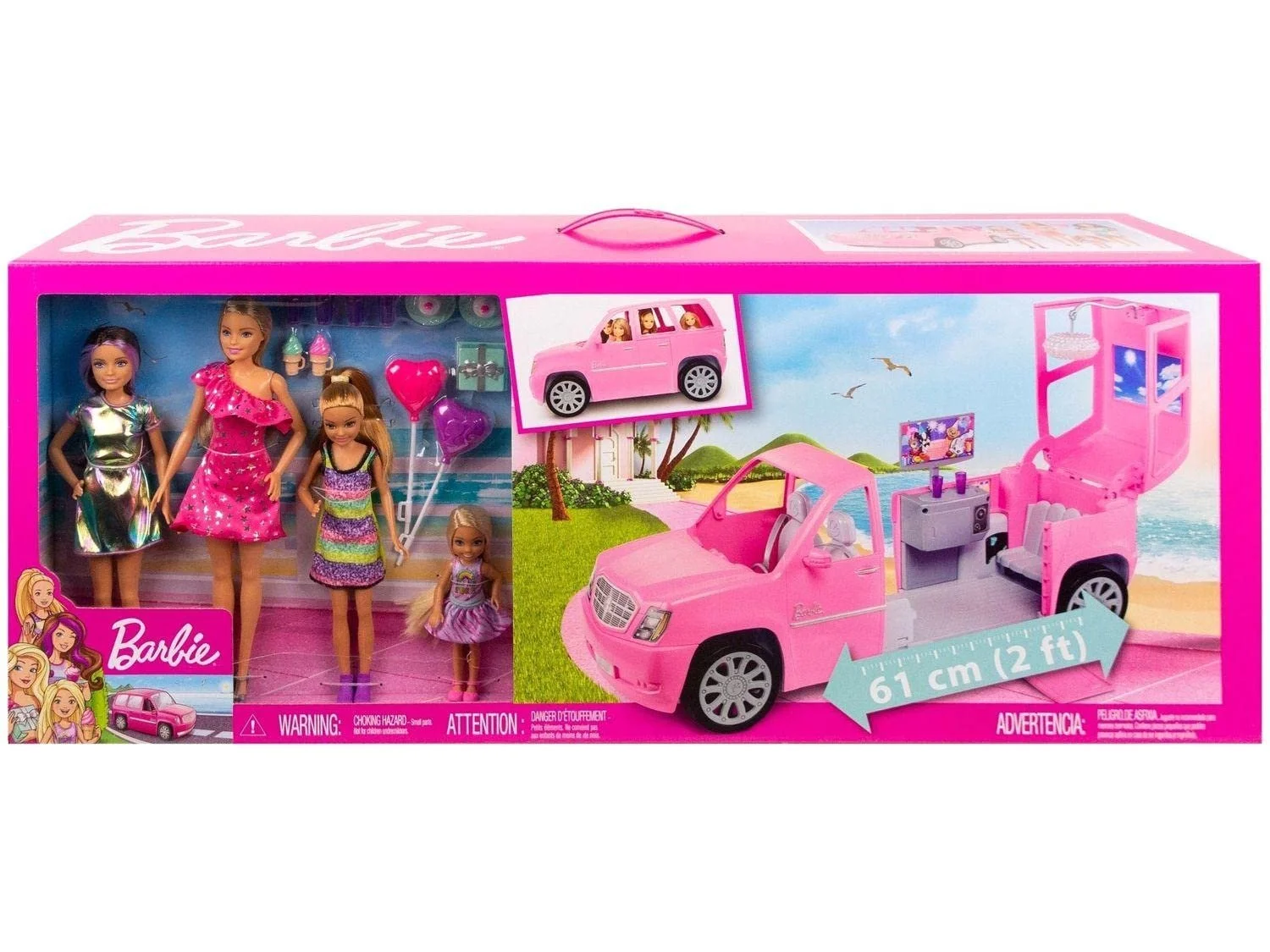 Іграшка Barbie Limo and 4 Dolls, фото №1