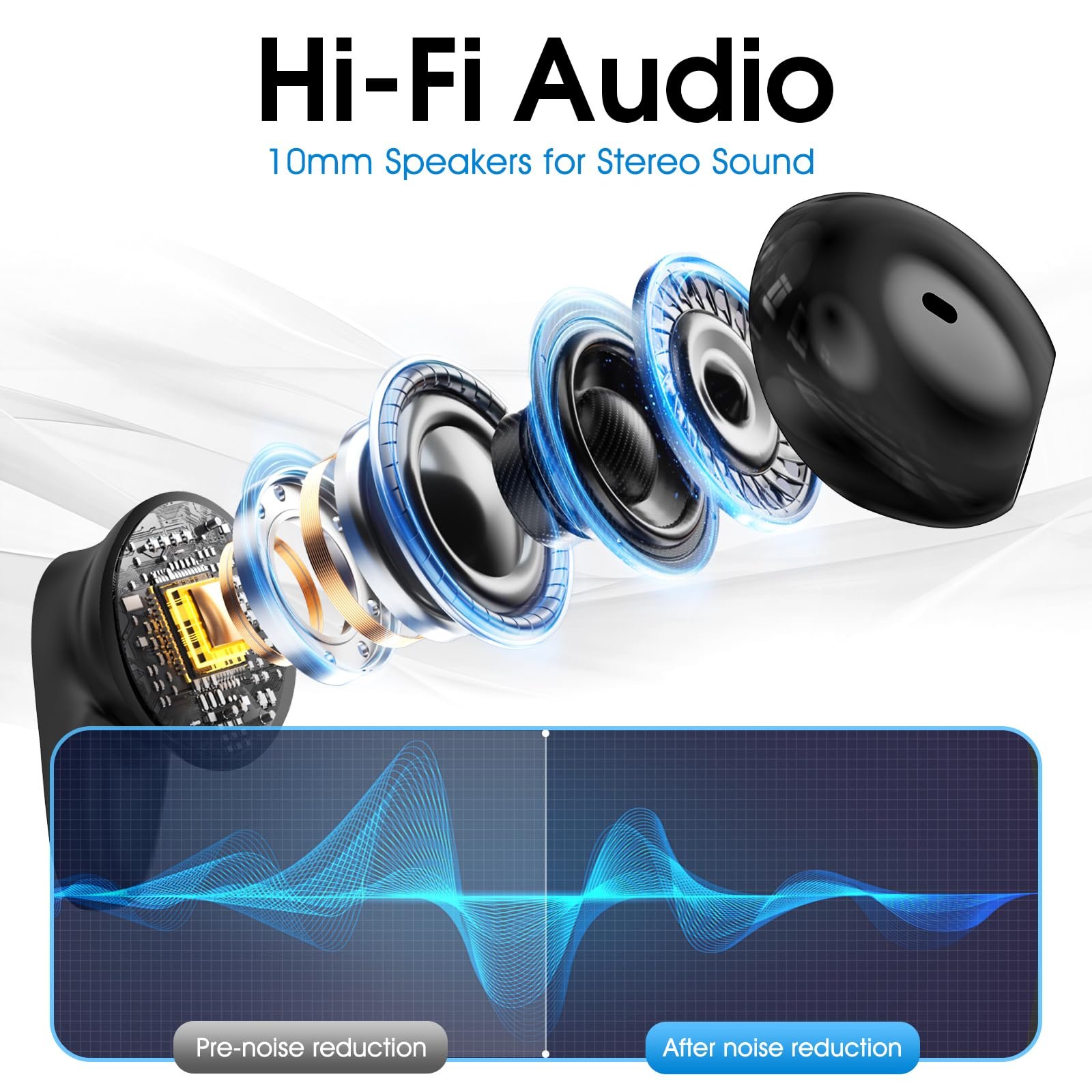 Наушники-переводчики Черный, фото №5