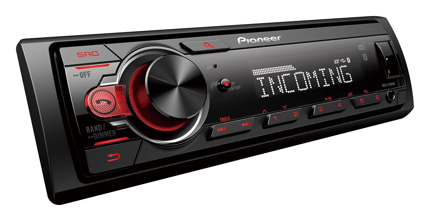 Автомагнитола Pioneer MVH-330DAB-AN 1DIN с RDS и DAB+, USB, AUX, Bluetooth, малая глубина установки, фото №2
