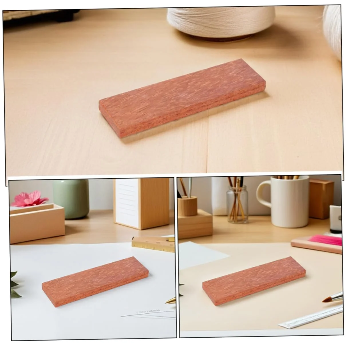 Ручка для кухонного ножа Дерев'яна Ергономічна з заклепками Нековзна поверхня, фото №3