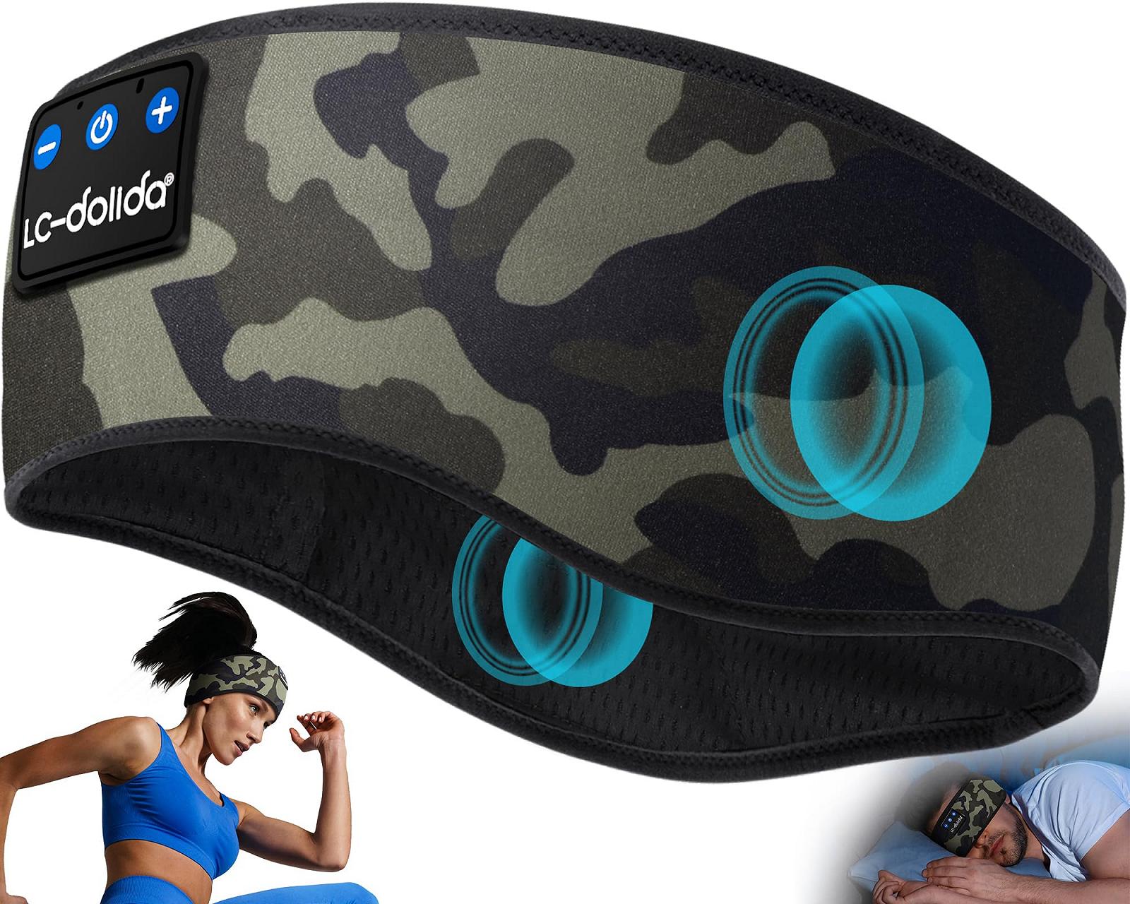 Навушники LC-dolida Sleep Bluetooth Бездротова Пов'язка для Спорту 14+ годин Легкі HiFi Стерео Ергономічні, фото №1
