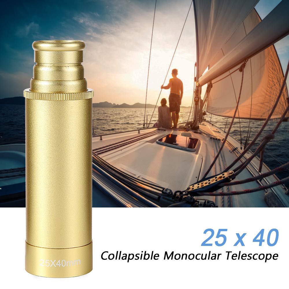 Монокуляр DERBUT 25X40 Retro Pirate Vintage для дітей Zoomable портативний складаний водонепроникний Captain Spyglass, фото №6
