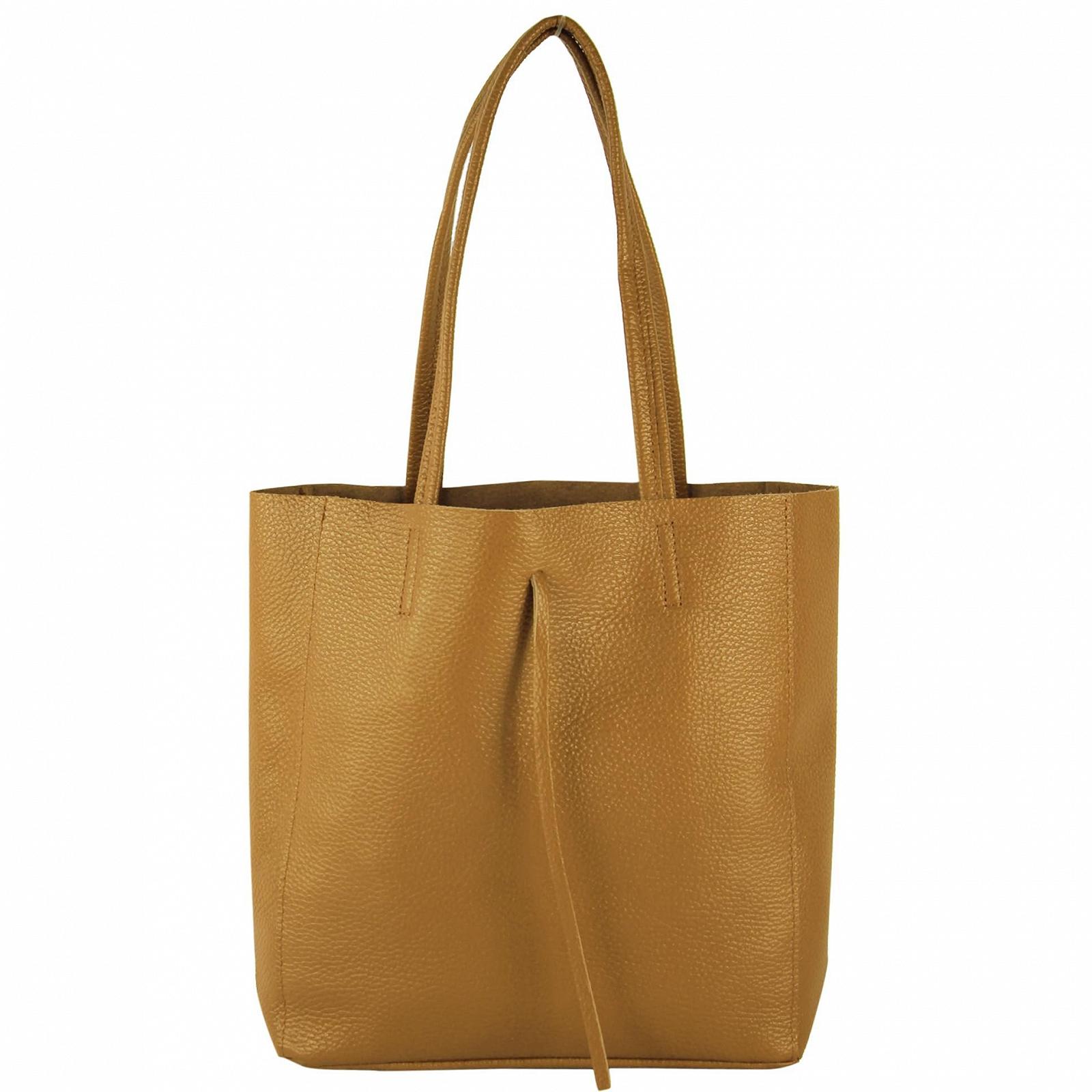 Сумка-тоут з італійської шкіри modamoda de - T253 з внутрішньою кишенею, фото №1