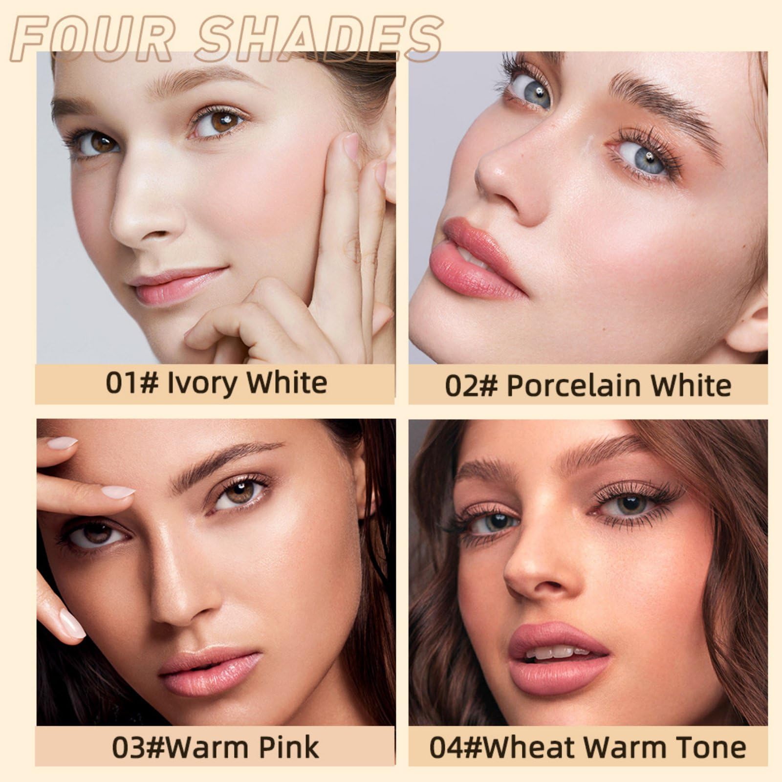 Крем Allbestaye Face Foundation Primer BB Concealer Makeup Base Moisturising Blemish Balm (A3), фото №4