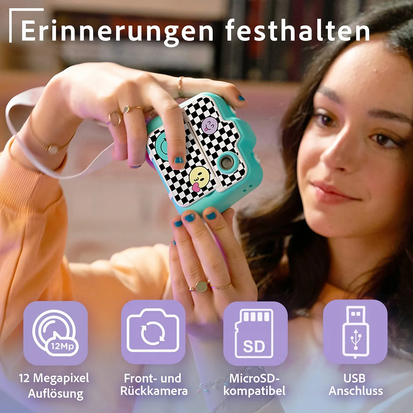 Цифровая камера мгновенной печати Canal Toys CLK 001 250 Photos LCD Light Blue, фото №2