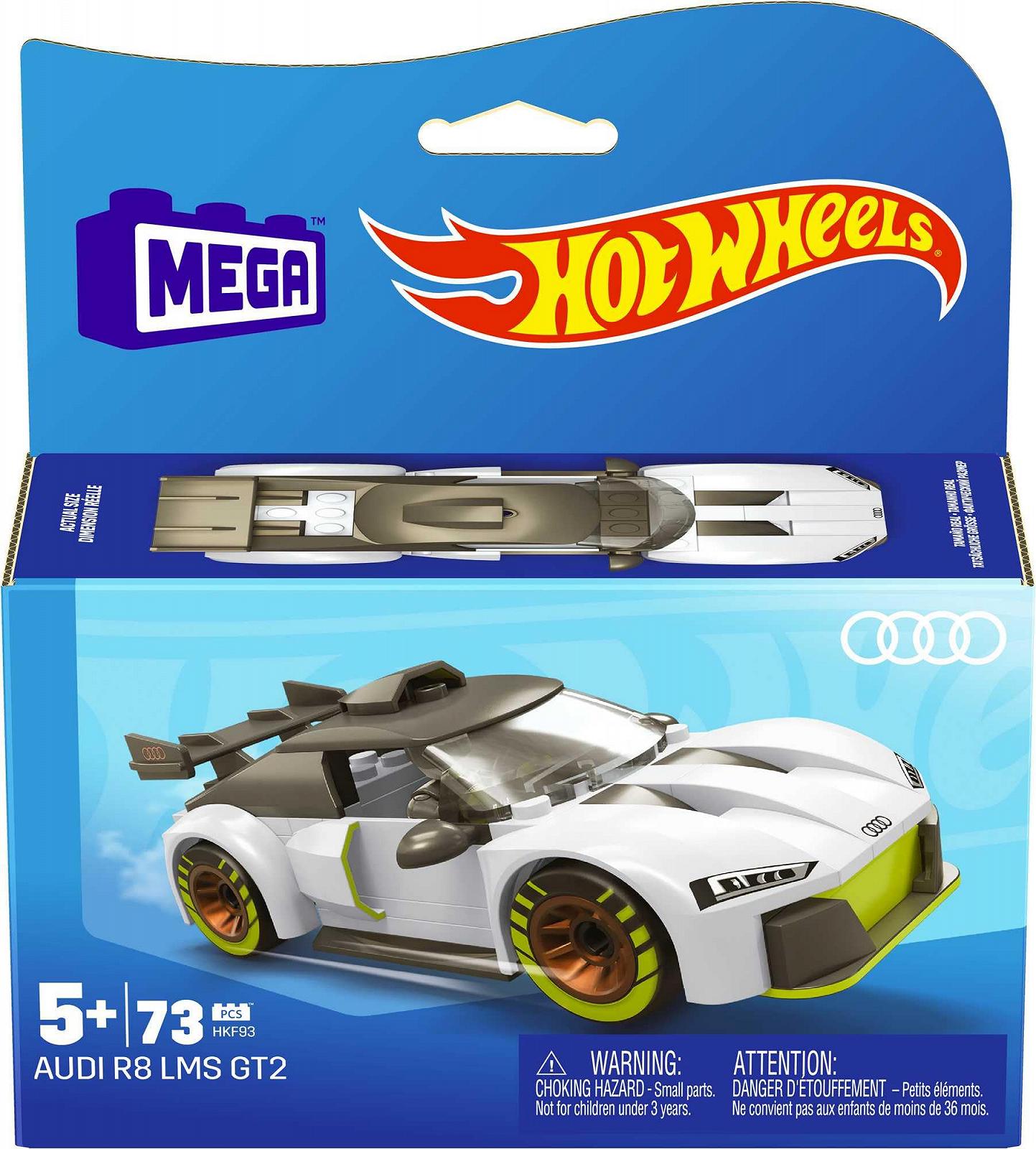 MEGA HOT Wheels Audi R8 LMS GT2 Строительная Игрушка 73 Детали HKF93, фото №6 MEGA HOT Wheels Audi R8 LMS GT2 Строительная Игрушка 73 Детали HKF93, фото №6