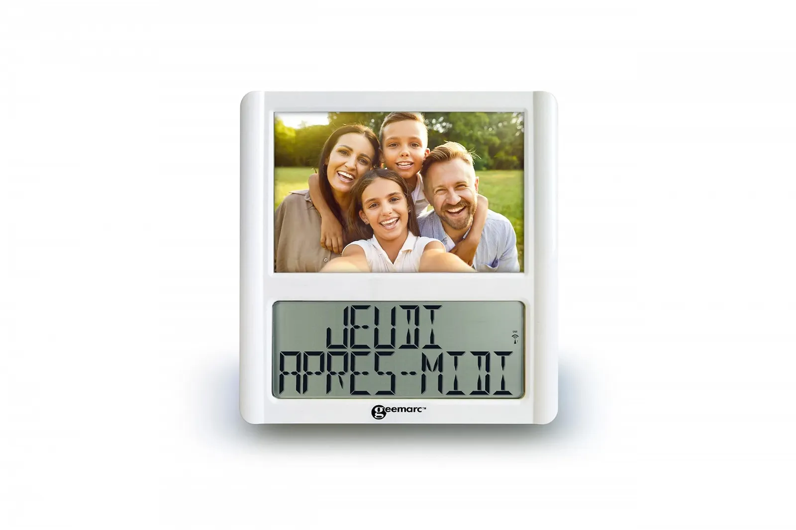 Радіокерований годинник Geemarc Telecom S.A. VISO5 Білий, Пластик, фото №1 Радіокерований годинник Geemarc Telecom S.A. VISO5 Білий, Пластик, фото №1