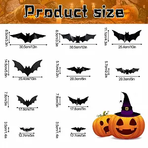 Набір LED наклейок Bat 24 шт. Purple synthetic.ua - Фото 1