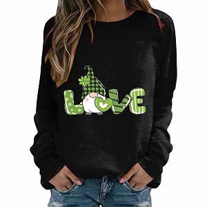 Женская Толстовка Generisch Oversized Свободный Крой Пуговицы Высокое Качество Буквы Хэллоуин Спортивный - Фото 1