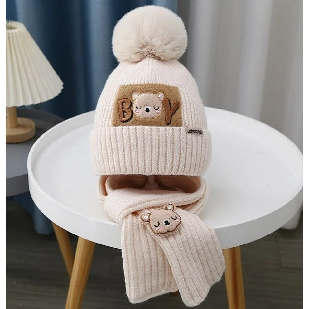 Комплект зимний шапка+шарф Boy 5 цветов, фото №5 Комплект зимний шапка+шарф Boy 5 цветов, фото №5