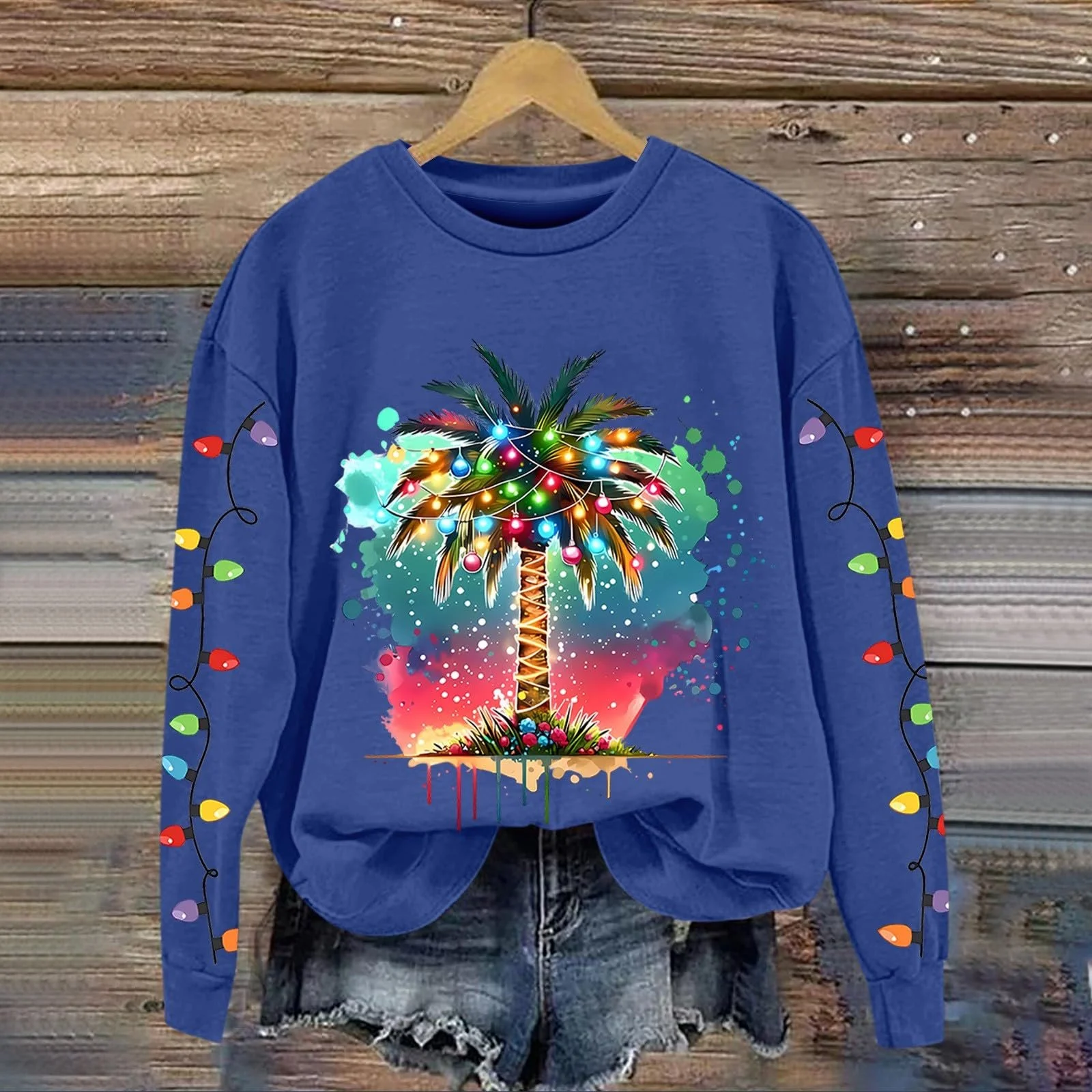 Женская Рождественская Толстовка 2025 Зимний Топ Рождественская Елка, фото №3