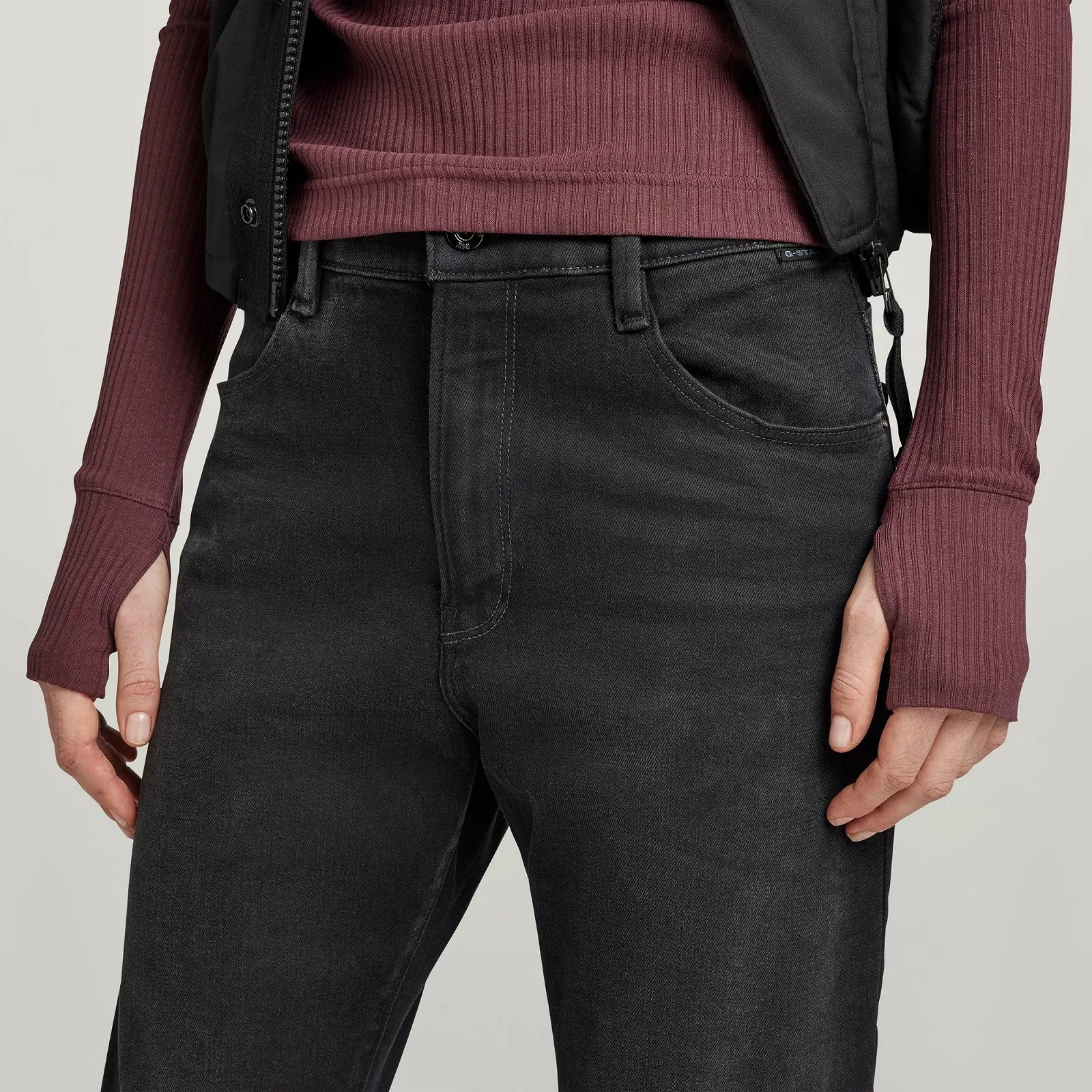 Женские джинсы G‑STAR RAW Virjinya Slim Jeans Nero Black Stretch Denim - 33, фото №5 Женские джинсы G‑STAR RAW Virjinya Slim Jeans Nero Black Stretch Denim - 33, фото №5