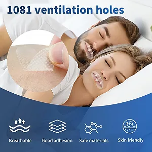 Пластирі для сну на рот (90 шт. в упаковці), Смужки для рота проти хропіння synthetic.ua - Фото 1