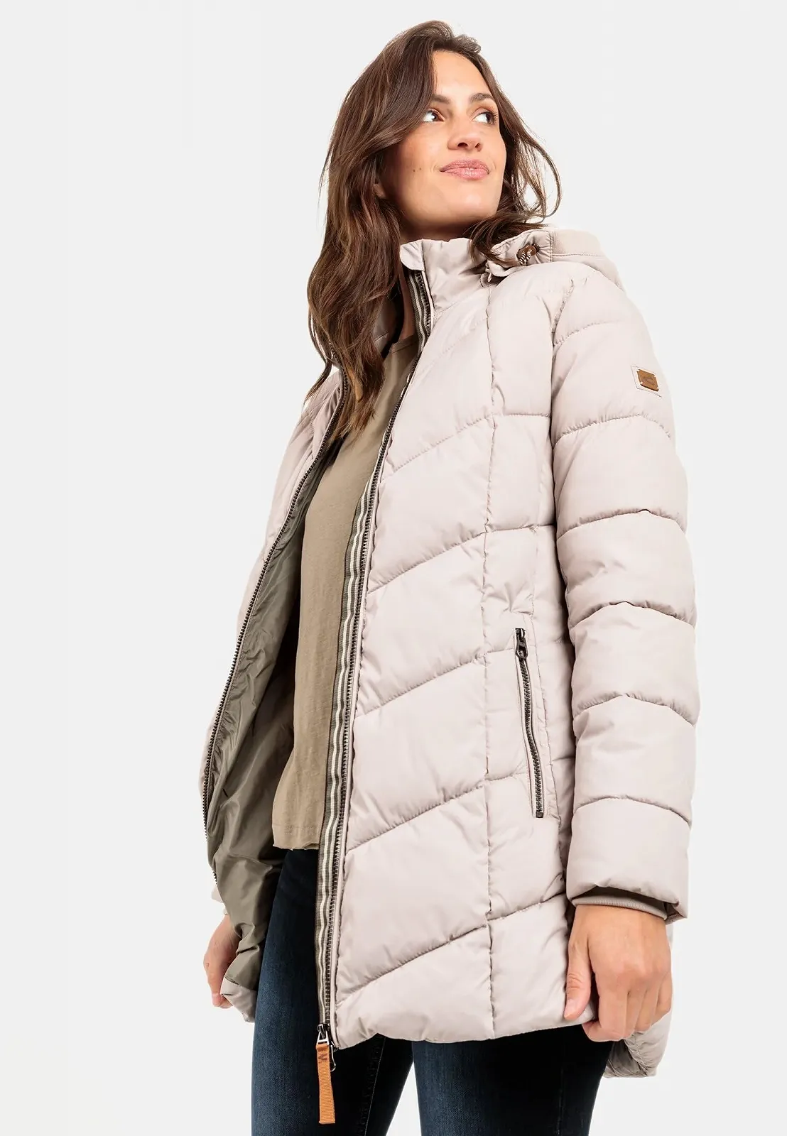 Пальто camel active Стёганое из переработанного полиэстера, фото №6