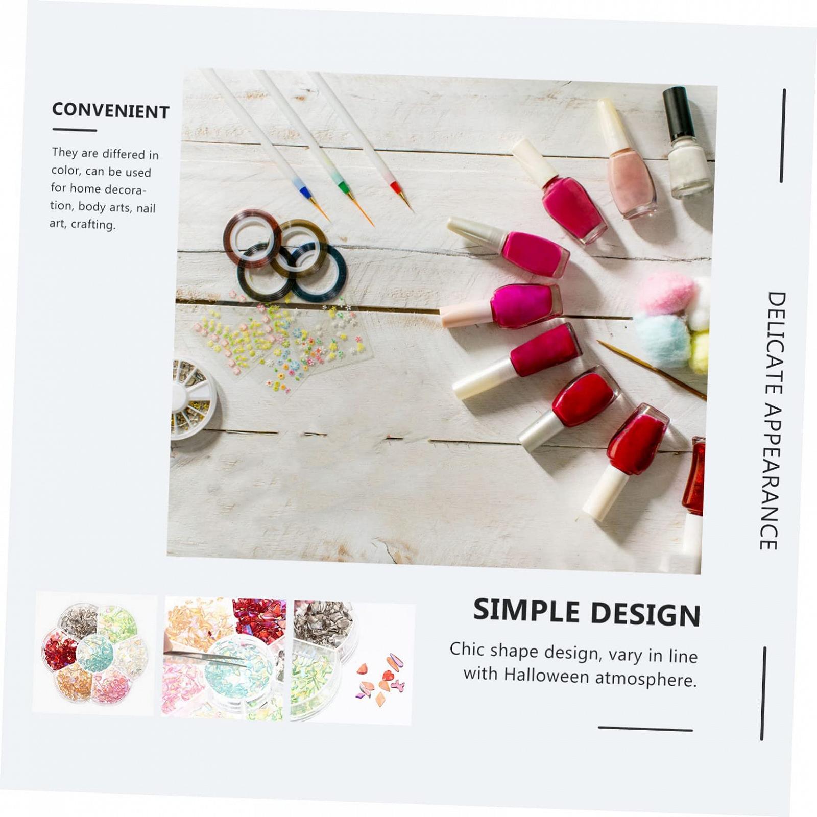 Стрази для нігтів 500 шт, плоска задня частина, кристали з смоли, 13 кольорів, фото №3