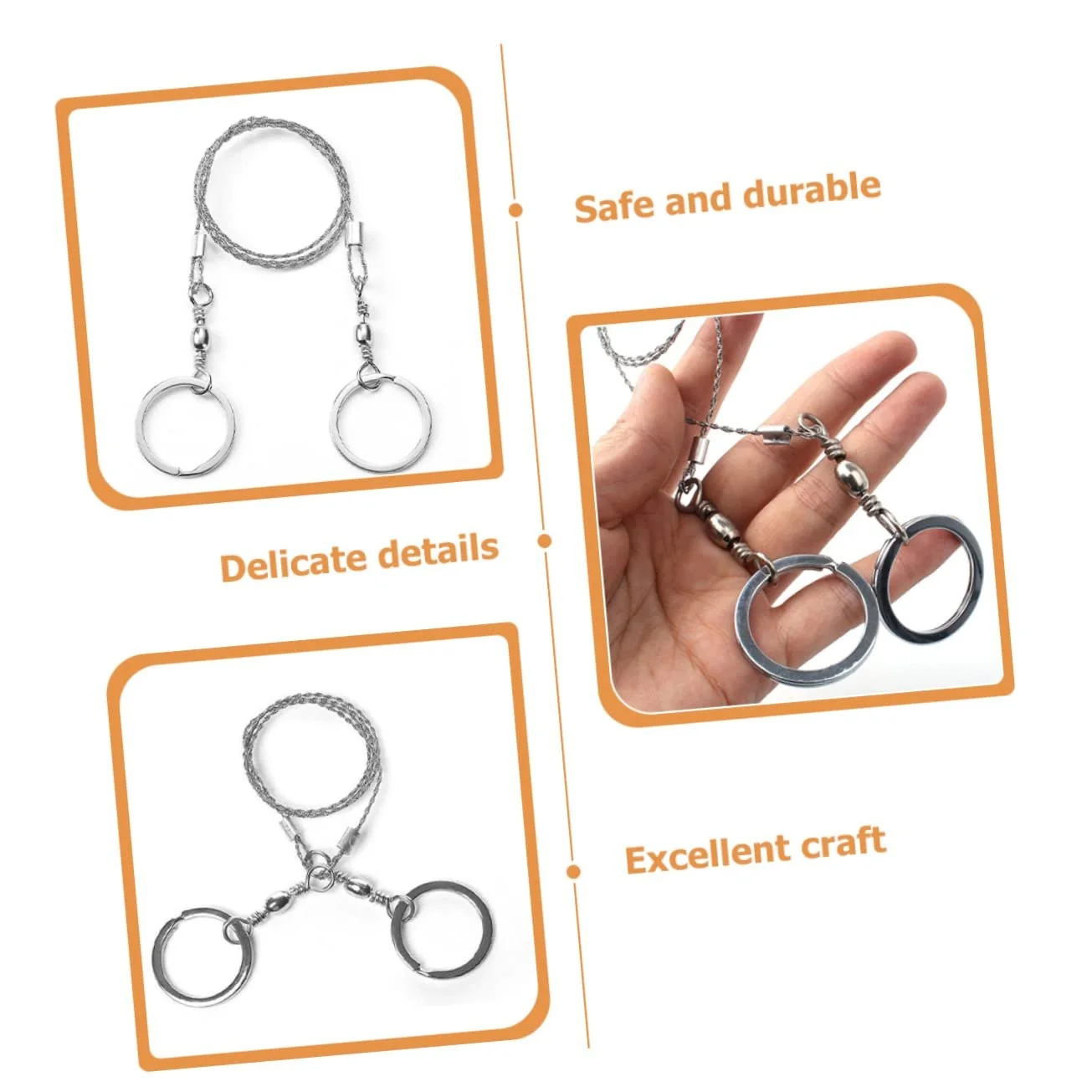 Кишенькова ланцюгова пилка Toddmomy набір 4 шт., фото №7