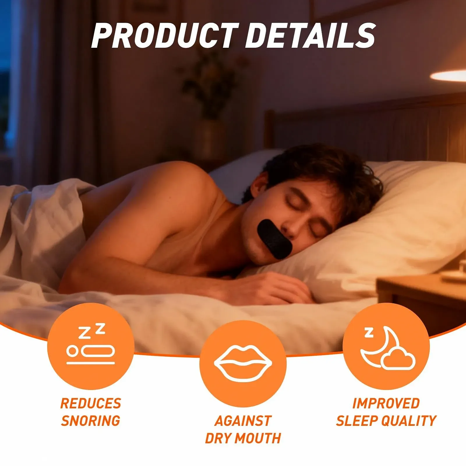 Пластыри для сна на рот (100 шт. в упаковке), фото №3