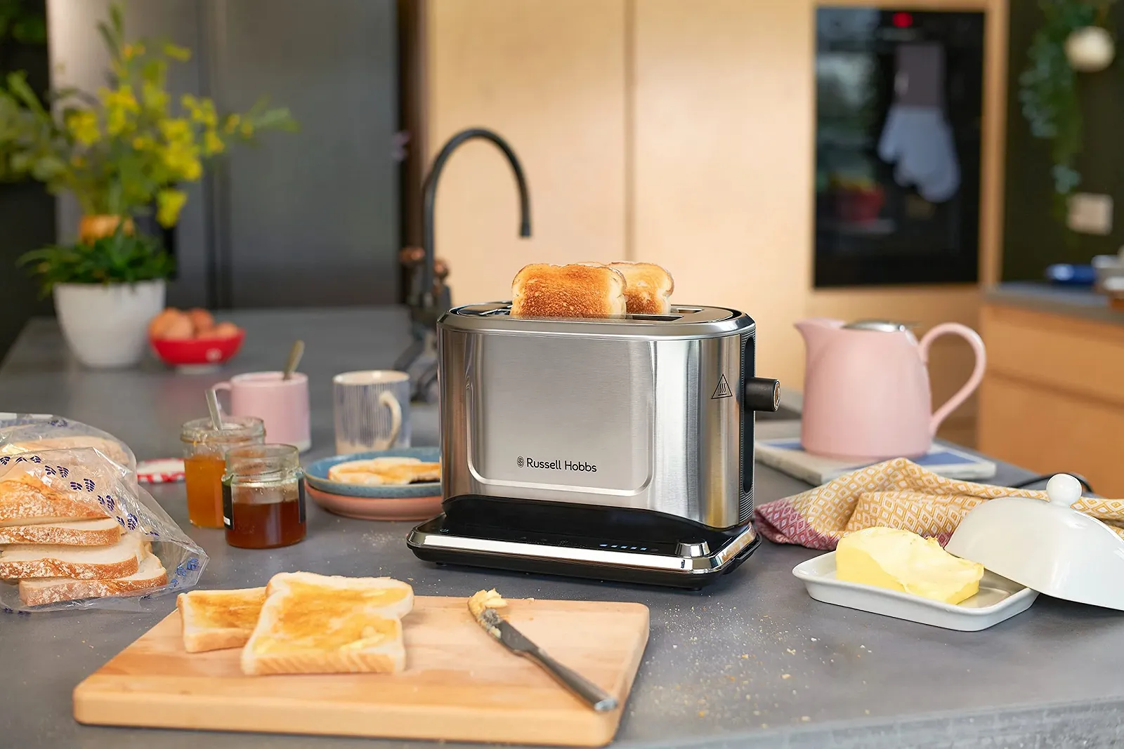 Тостер Russell Hobbs Attentiv 26210-56 нержавіюча сталь, фото №9 Тостер Russell Hobbs Attentiv 26210-56 нержавіюча сталь, фото №9