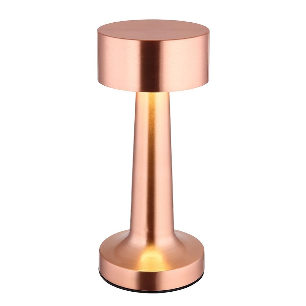 Настольная лампа Globo Медная Touch Dimmer Аккумуляторная LED Высота 21 см, фото №5