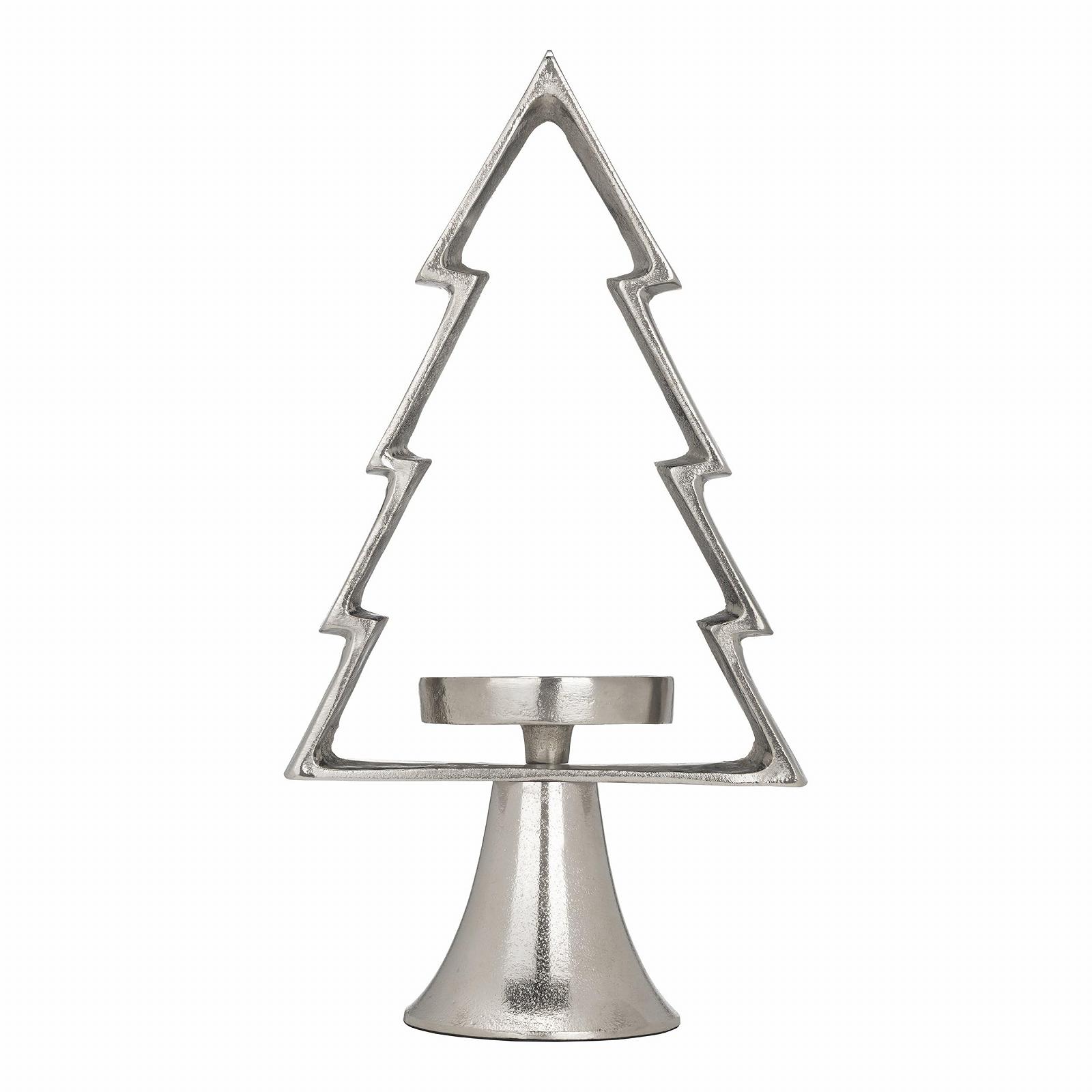 Підсвічник EGLO LIVING Mukayle 34 см срібло, фото №2 Підсвічник EGLO LIVING Mukayle 34 см срібло, фото №2