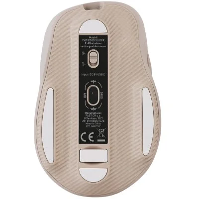Мышка YENKEE YMS 2080BG Slider Wireless Beige (45019321), фото №5