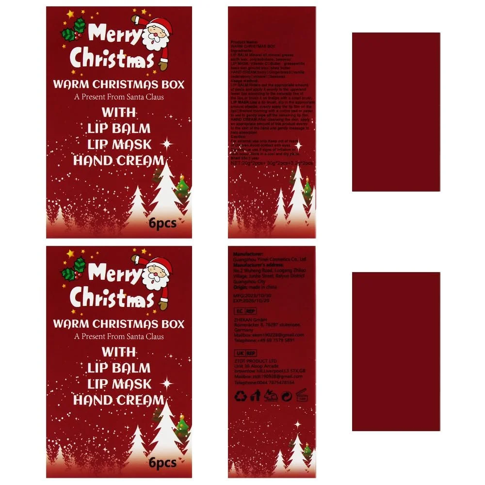 Набір кремів для рук, Різдвяний подарунковий набір кремів для рук (6 шт. в упаковці), фото №8
